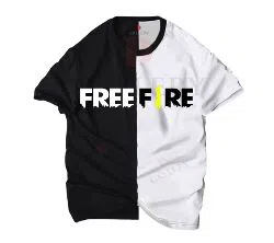 Mens T-Shirts - White - Free Fire