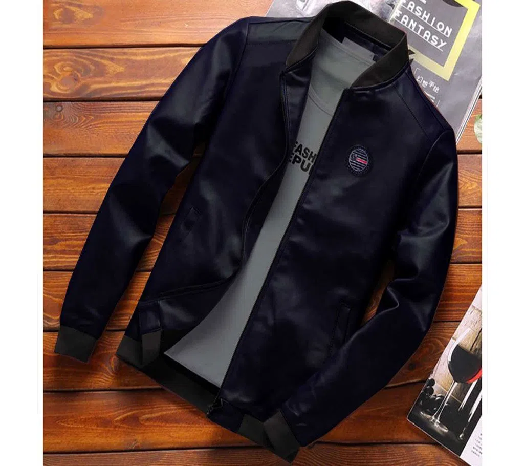 Mens Stylish Winter Jacket - 013 - Navy Blue