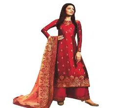 Unstitched Indian Georgette Embroidery- Three piece