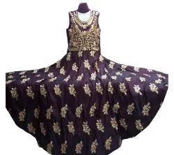 Indian Readymate Gown Silk- Three Peace