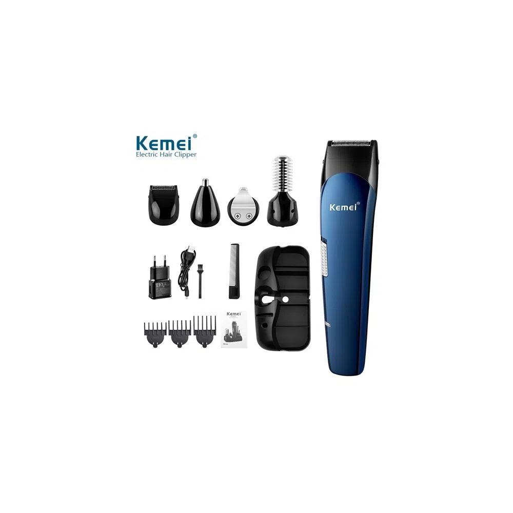 KM-550 Kemei 5 In 1 Rechargeable Multigrooming Trimmer Set For Men