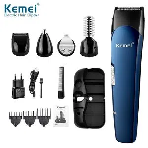 KM-550 Kemei 5 In 1 Rechargeable Multigrooming Trimmer Set For Men