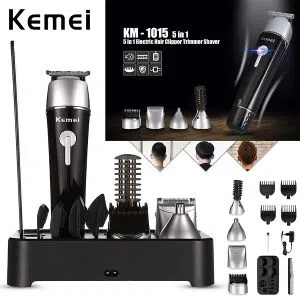 KEMEI KM-1015 GROOMING KIT 10 IN 1 HAIR TRIMMER FOR MEN