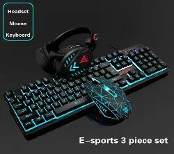 Gaming Keyboard, Mouse, Headset and a Mousepad combo