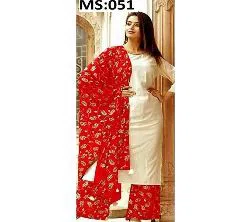 Unstitched Skin Printed Salwar kameez MS-051