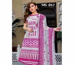 Unstitched Skin Printed Salwar kameez MS-017