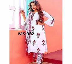 Unstitched BLOCK Printed Salwar kameez MS-022