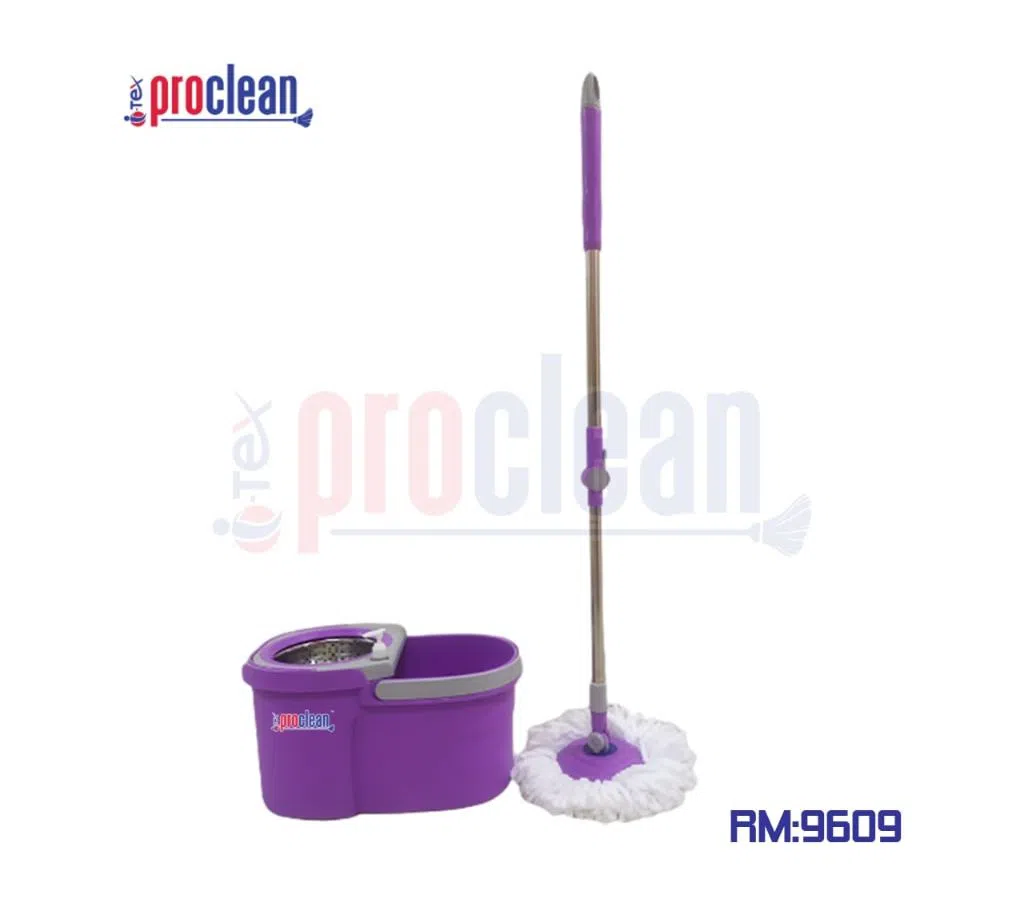  Proclean Rotating Head Easy Magic Floor Mop Bucket Microfiber Spinning Mop_RM-9609"..