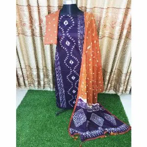 Unstithced Vip Batik Dress For Women  2014