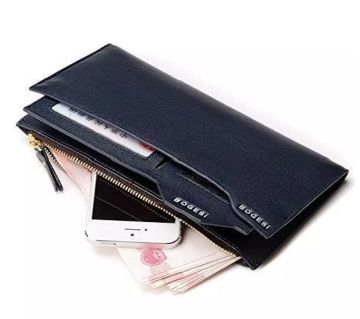 China Leather Bogesi long with Eye -catching looks Wallet and Mobile Wallet for Men(money bag)-1pcs 