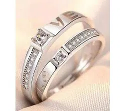 Silver Plated China couple Ring(2pcs)-03