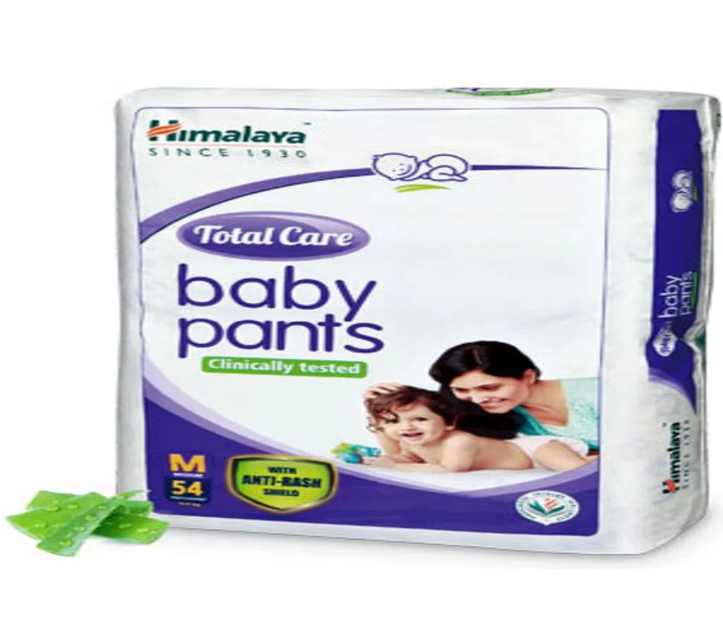 Himalaya Total Care Baby Pants Diaper 54 pcs - M (5-11 kg) - India