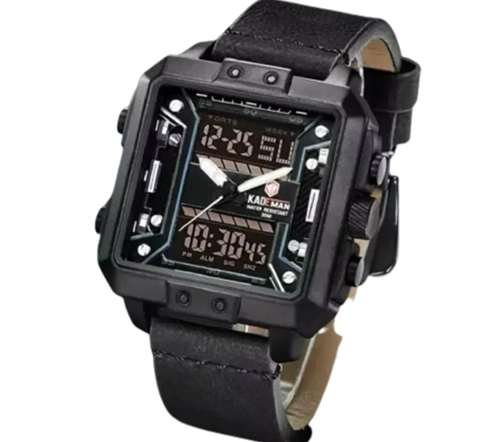 Kademan sports premium watch dual time digital display