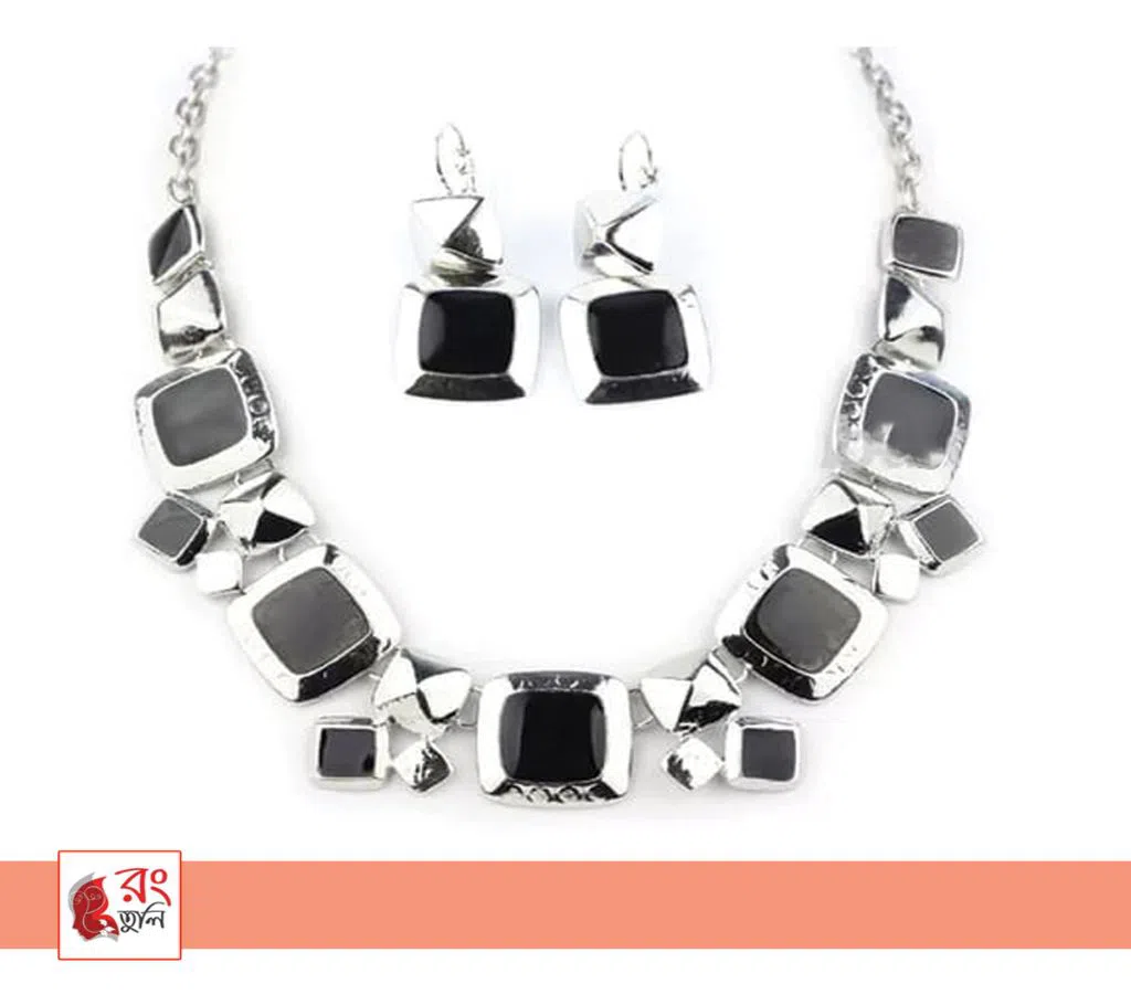 High-Quality Enamel Necklace and Ear Ring Set