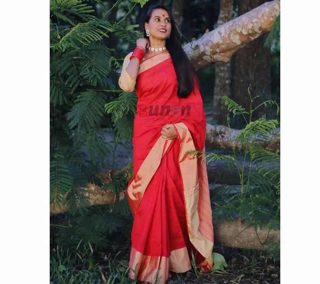 Half Silk Premium Saree For Women - Multicolor