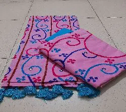 unstitched  cotton salwar kameez-pink 