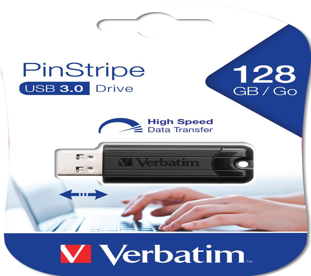 Verbatim 49319 128GB Store’n’Go Pinstripe USB 3.0 ফ্ল্যাশ ড্রাইভ বাংলাদেশ - 1195103
