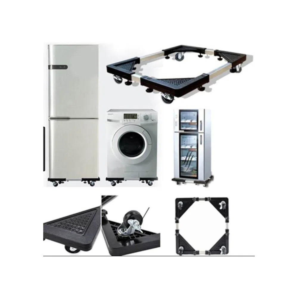 Special Base for Washing Machine / Refrigerator/ Fridge / Washing Machine Rack Size Adjustable/ Laundry/Multifunctional Heavy Duty Movable Type Stand 