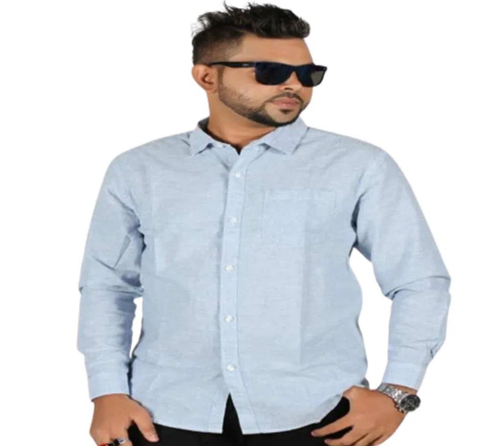 Ash Full Sleeve Casual Cotton Shirt for Men