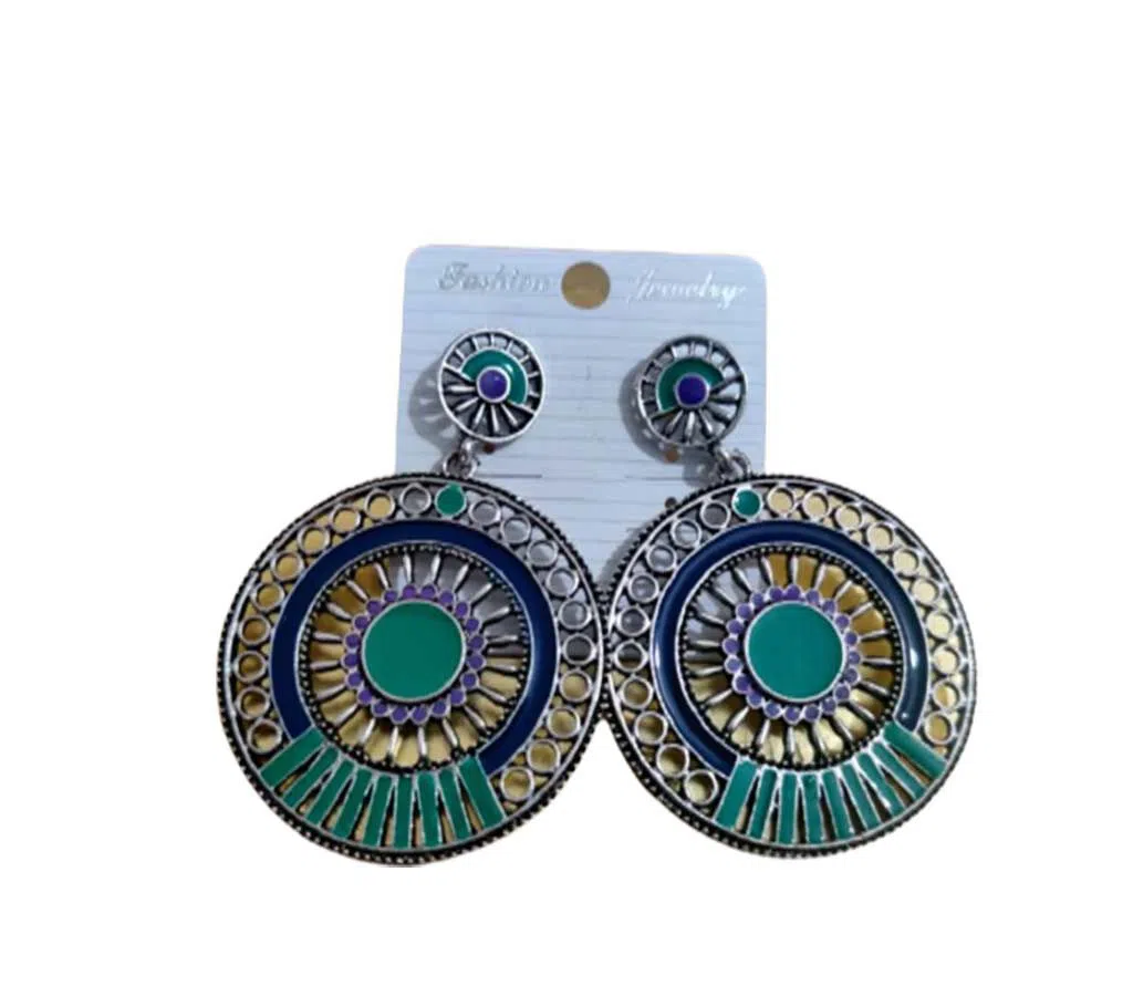 Colourful Ring Earring