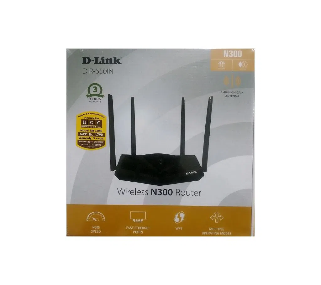 D-Link DIR-650IN N300 300mbps WiFi Router: