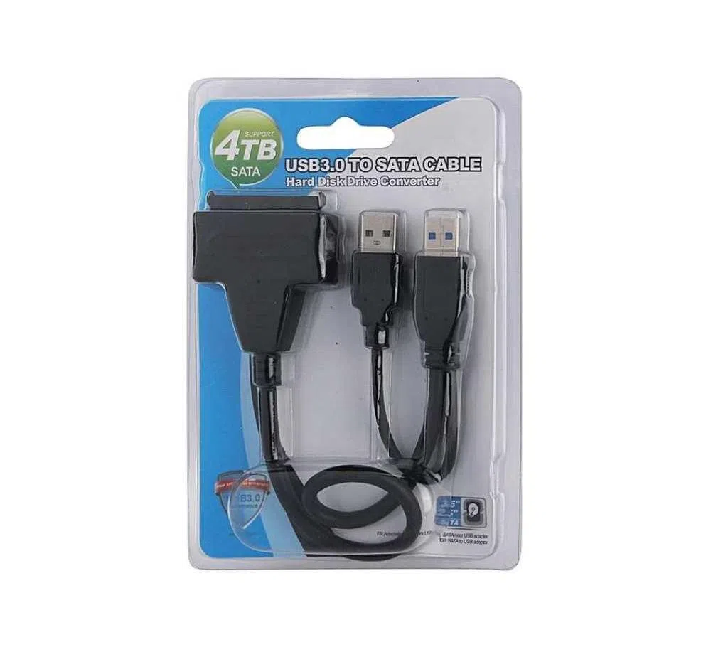 USB3.0+USB2.0 to SATA Adaptor cable-Black