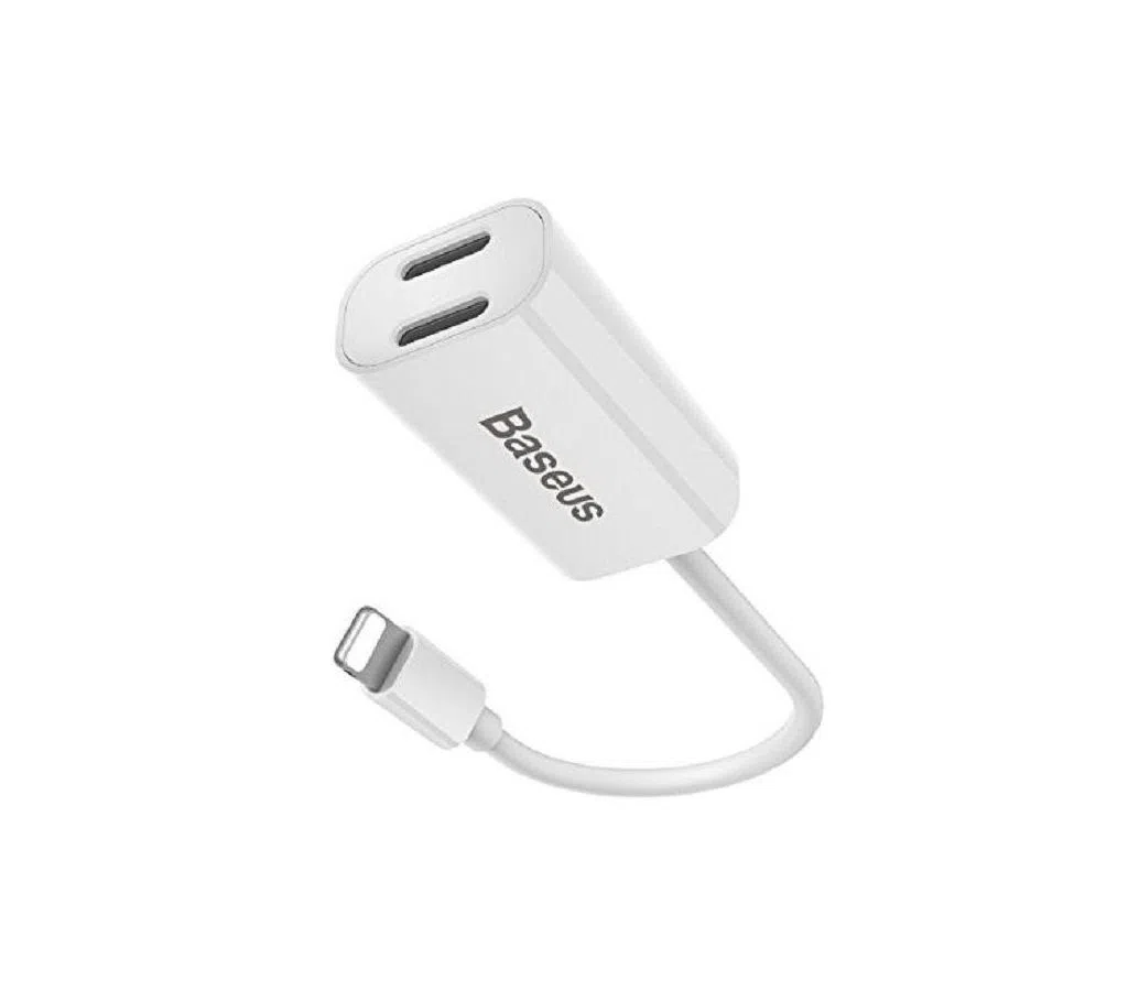 iPhone 7 Plus Double IP Socket Adapter - White