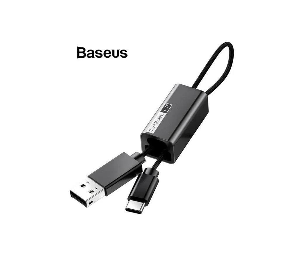 Baseus 2 in 1 TF Micro SD Card Reader OTG Adapter Type C Charging Data Cable for Smart Phone Tablet