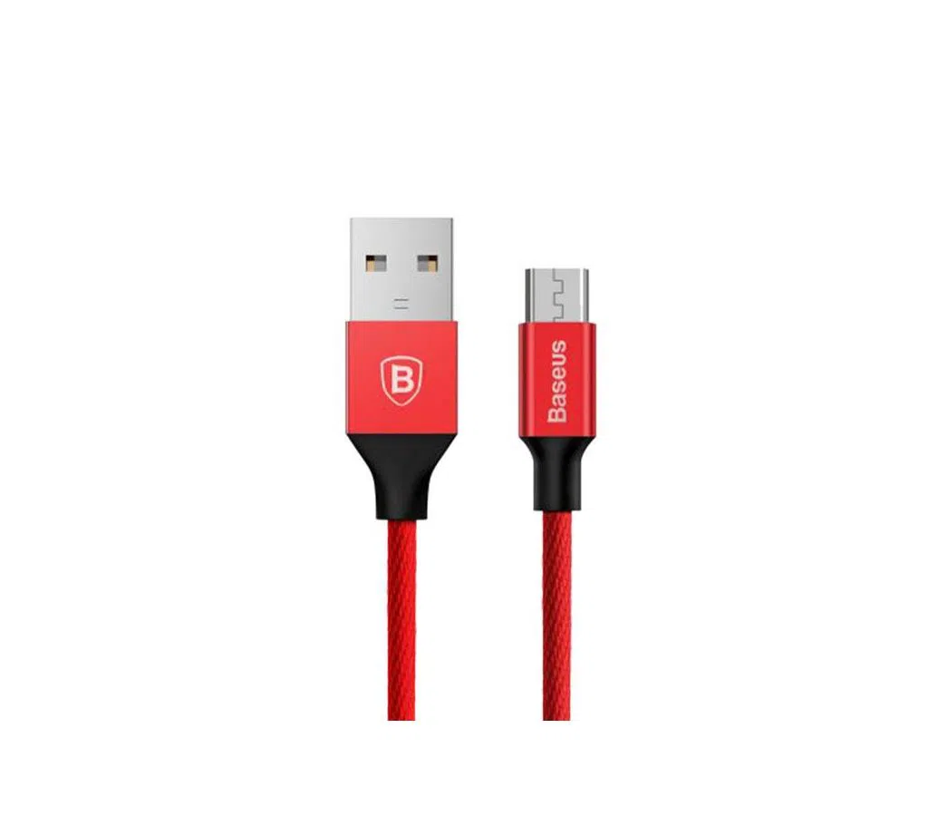 Yiven 8 Pin Data Charging Braided Cable - Red