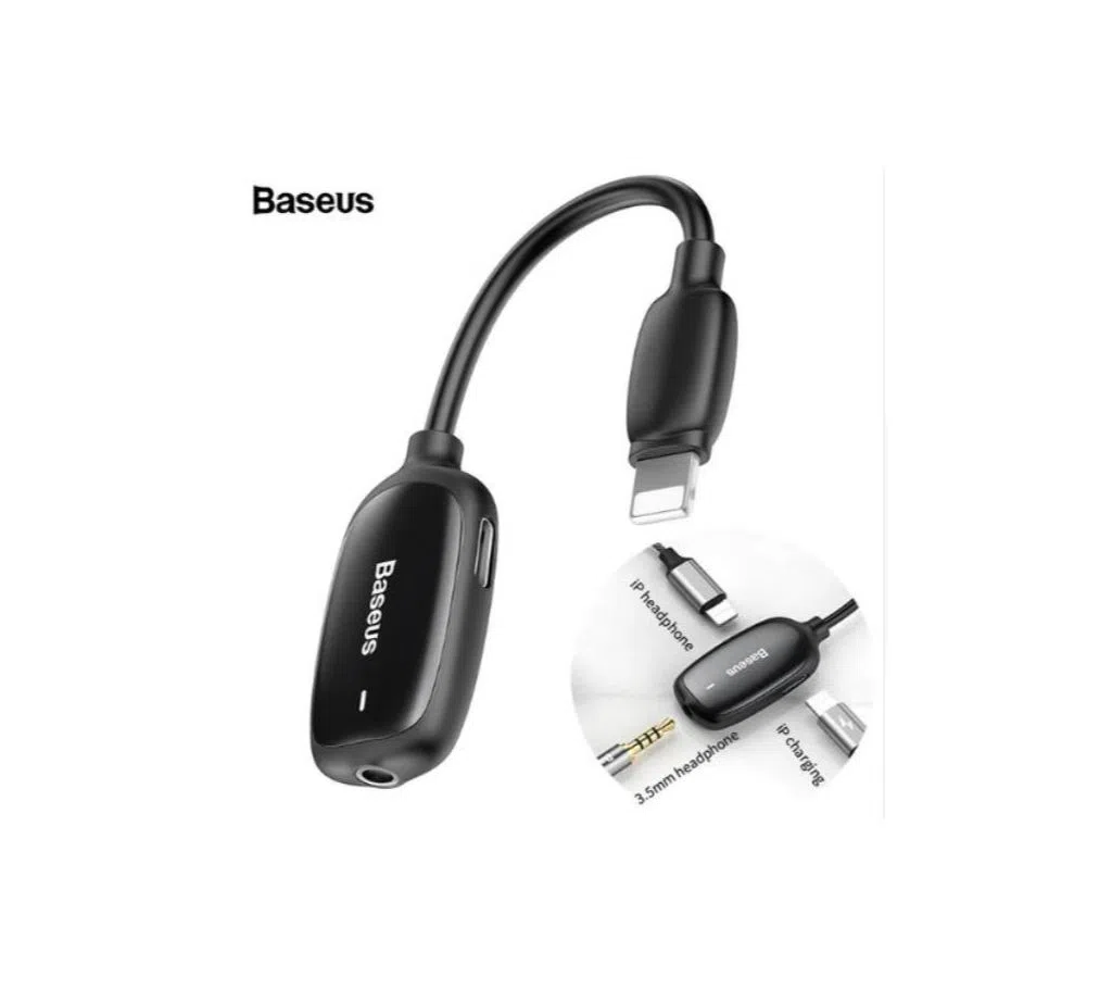 Baseus L51 Audio Adapter For iPhone Xs Max Xr X 8 7 Plus Earphone Headphone Converter For Lightning To 3.5mm Jack OTG Cable Splitter