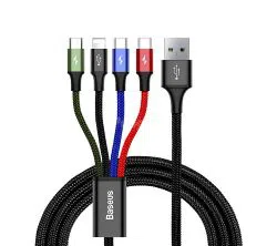 Baseus 4-in-1 Fast Charging Cable, 2x Type-C, Lightning & Micro USB