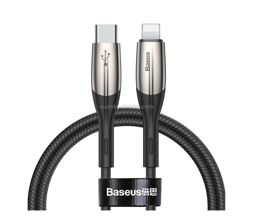 Baseus horizontal iphone flash data cable PD Cable