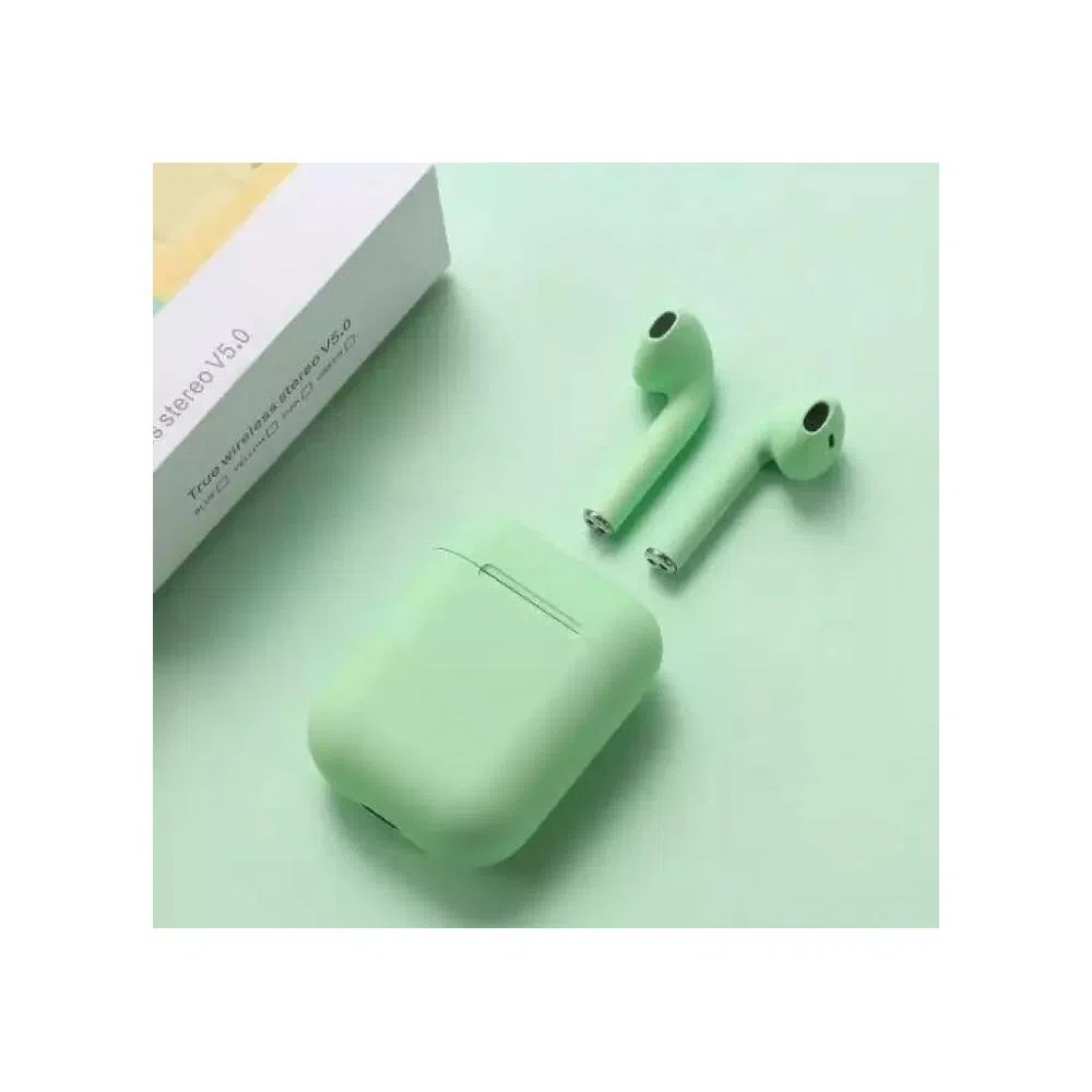 Inpods 12 TWS Wireless Pop-ups Bluetooth 5.0 Headphone (Green)