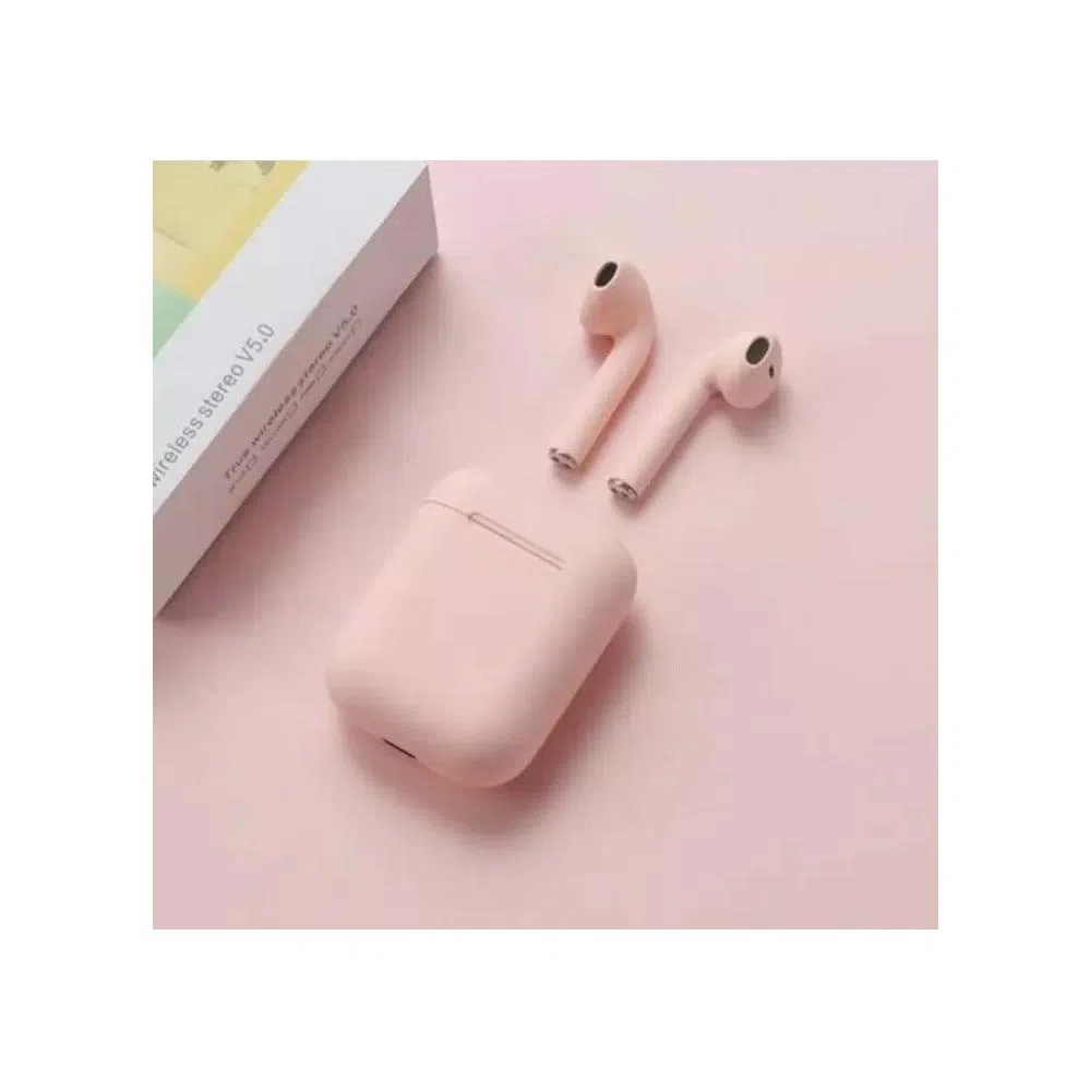 Inpods 12 TWS Wireless Pop-ups Bluetooth 5.0 Headphone (Pink)