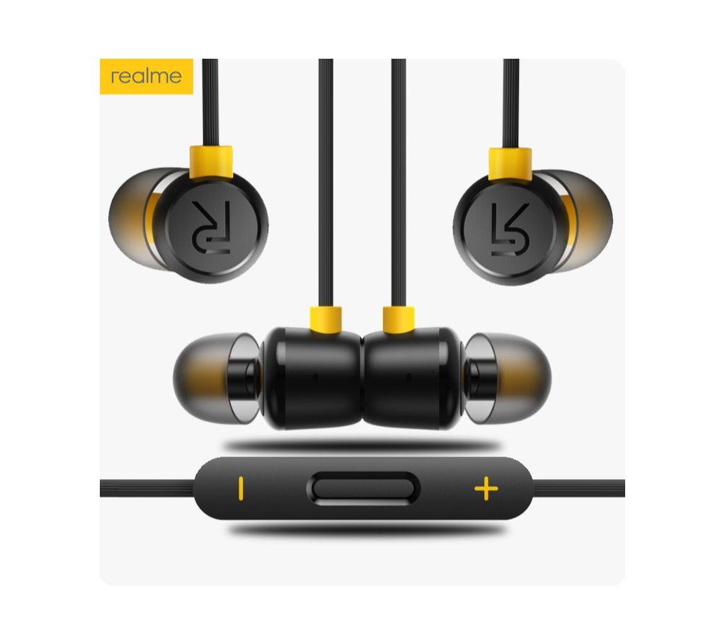Realme Buds 2 Magnet in-Ear Wired Music Earphone with Mic-Black(COPY) বাংলাদেশ - 1189227