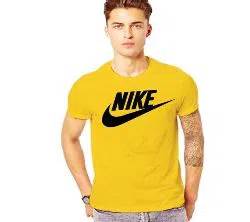 Nike Yellow Half Sleeve T Shirt For Men