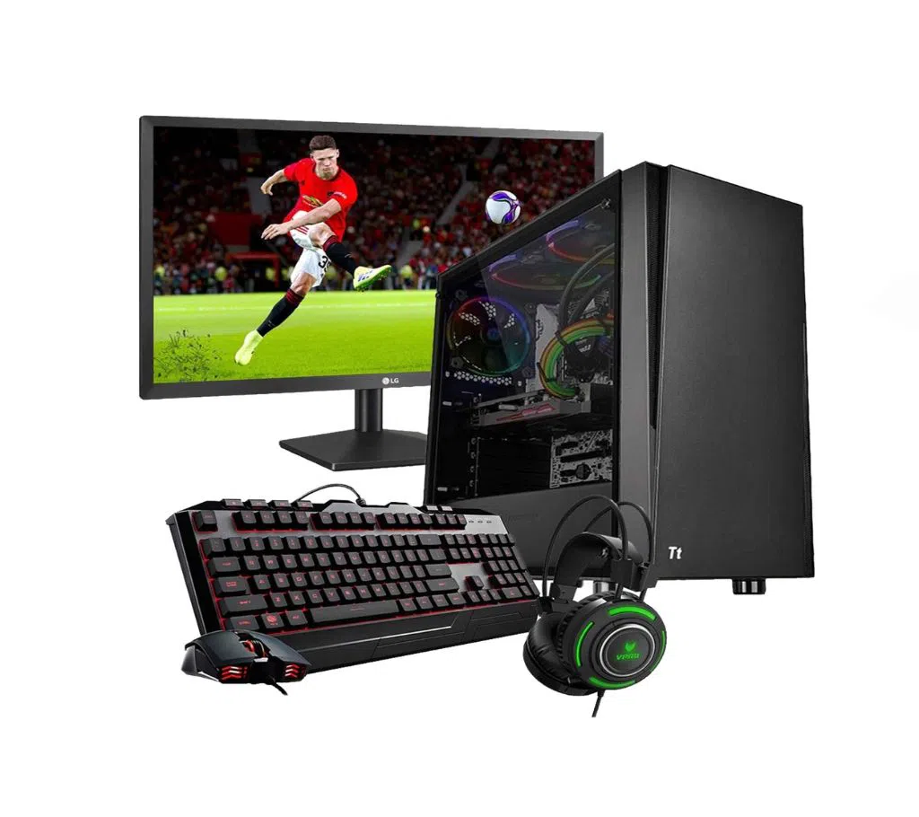 Intel Dual Core RAM 8GB HDD 1000GB Monitor 17 inch HD Graphics 2GB Built-in New Desktop Computer Gaming PC Windows 10 64 Bit best gaming computer Mou