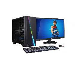 Intel Core 2 Duo RAM 4GB HDD 500GB Monitor 17 inch HD Graphics 2GB Built-in New Desktop Computer Gaming PC Windows 10 64 Bit with Keyboard & Mouse Fre