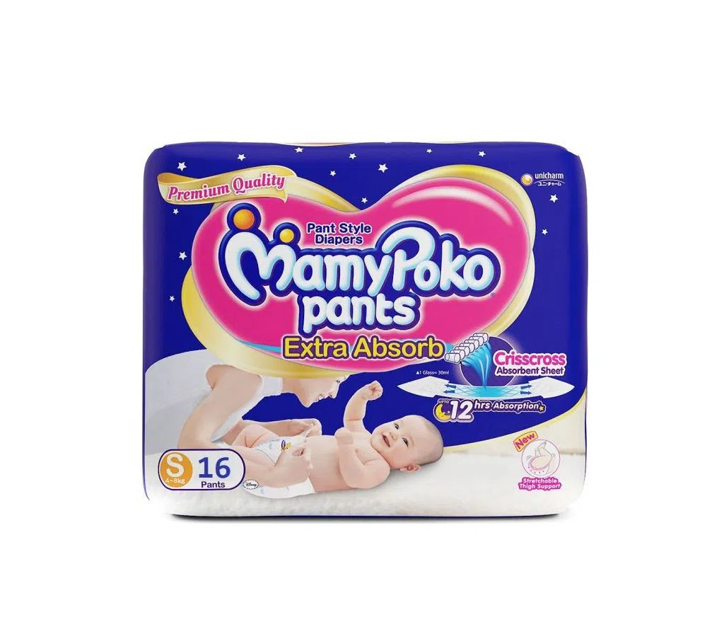 MamyPoko Pant Diaper 16pcs S (4-8kg)