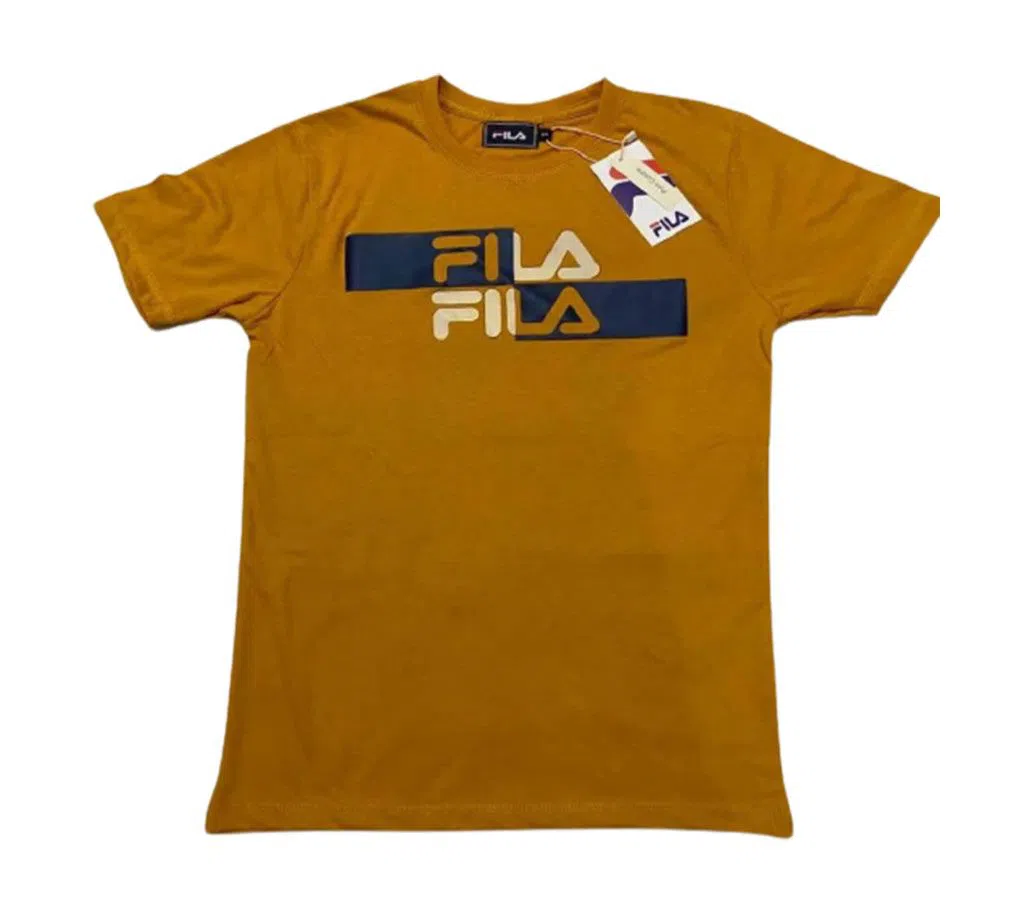 FILA Mens T-shirt Yellow