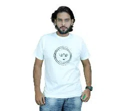 Maa Durga Face Mens Half-sleeve T-Shirt - White
