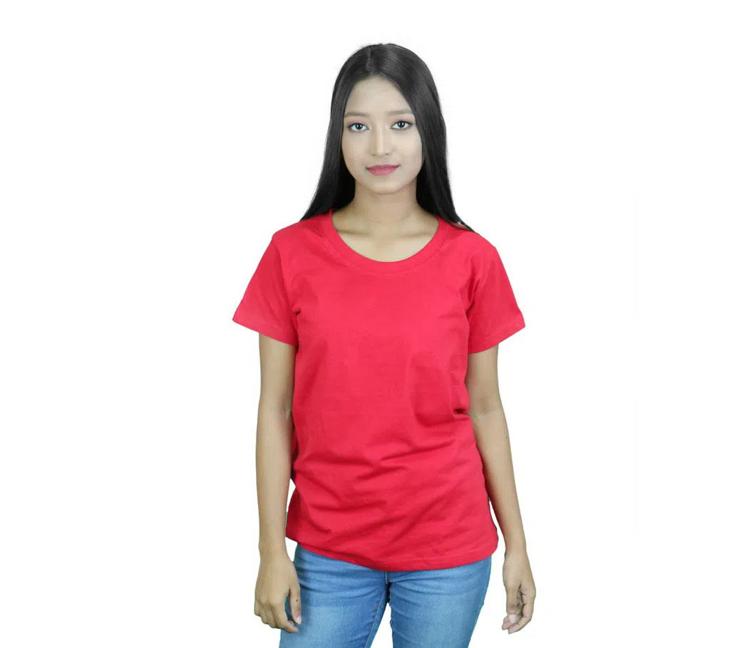 Ladies Half-sleeve T-Shirt - Red