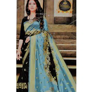 Indian Silk Katan Saree With Blouse Piece