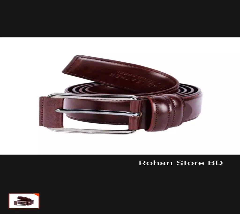 Brown Arrtificial Leather Belt for Men