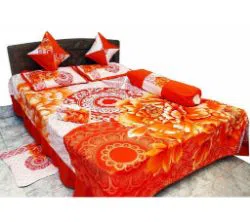 King Size Cotton Bed Sheet Set (8 pcs)