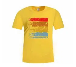 Half Sleeve T Shirt For Men Yellow 