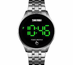SKMEI 1579S STAINLESS STEEL MEN LED TOUCH WATCH