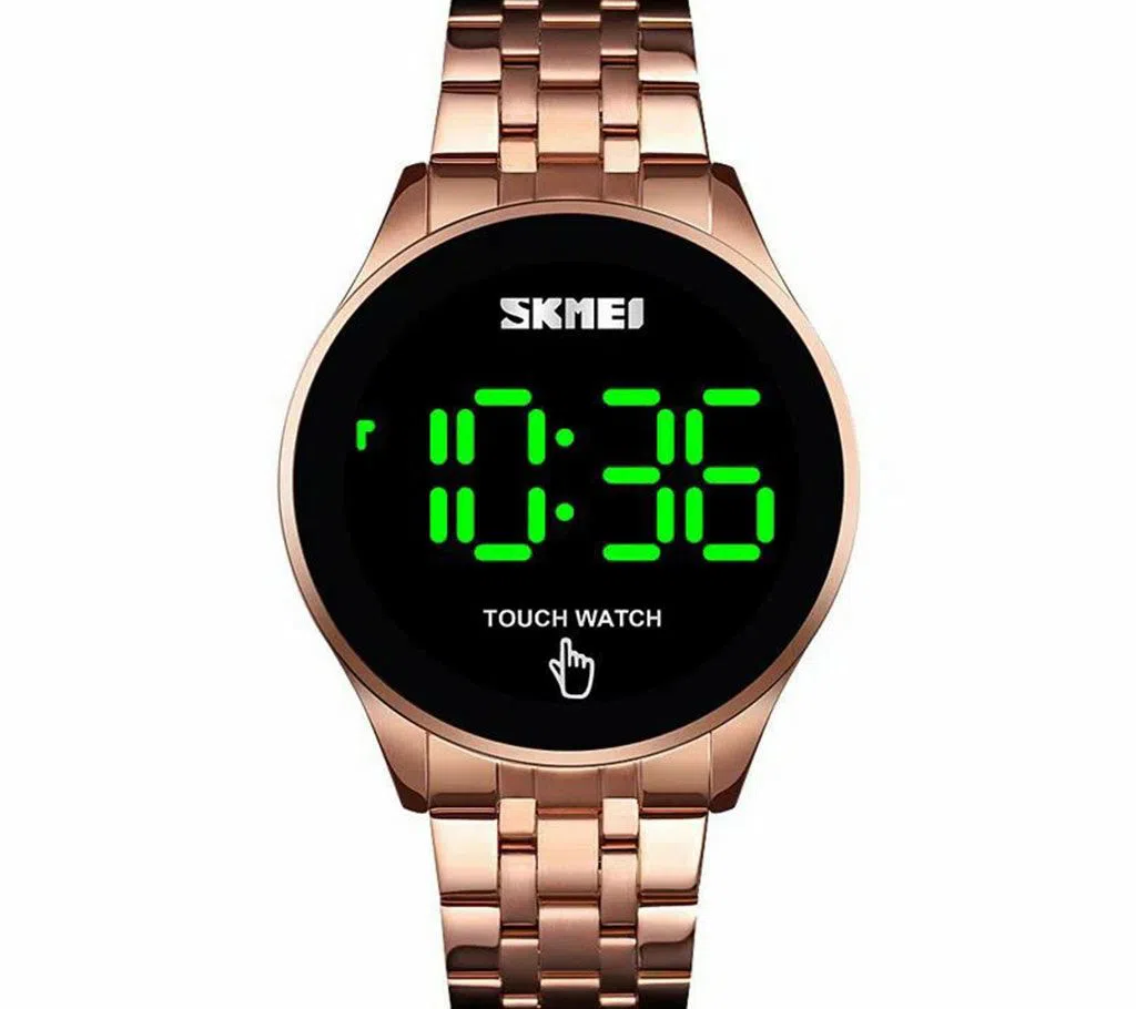 SKMEI 1179 R STAINLESS STEEL MEN LED TOUCH WATCH