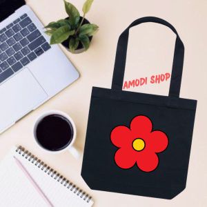 Unisex Top Handle Stylish Tote Canvas Bag, Hand and Shoulder Bag