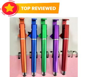 Universal 3 in 1 Capacitive Stylus পেন উইথ মোবাইল স্ট্যান্ড হোল্ডার  Writing Pen, Capacitive Pen for Mobile use, Compatible for Android Touch Screen